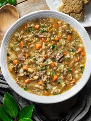  Scotch Broth! A Hearty Bowl Filled With Savory Tenderness and Rustic Charm